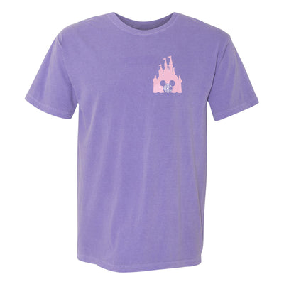 Monogrammed Embroidered Disney Castle Mickey Tee
