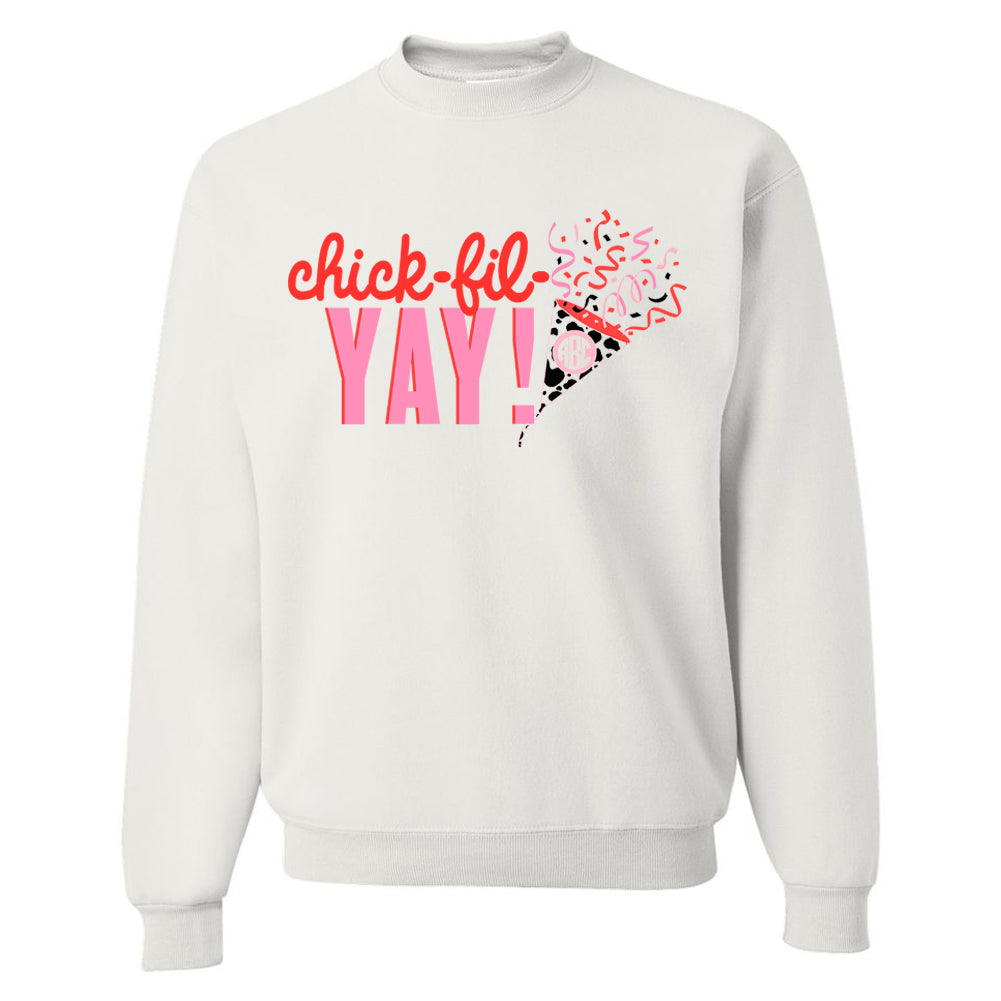 Monogrammed Chick-fil-YAY Sweatshirt