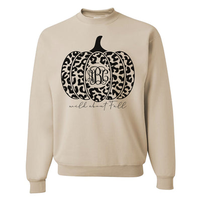Monogrammed Leopard Wild About Fall Sweatshirt