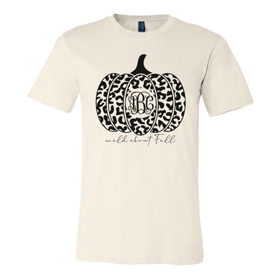 Monogrammed Leopard Wild About Fall Tee