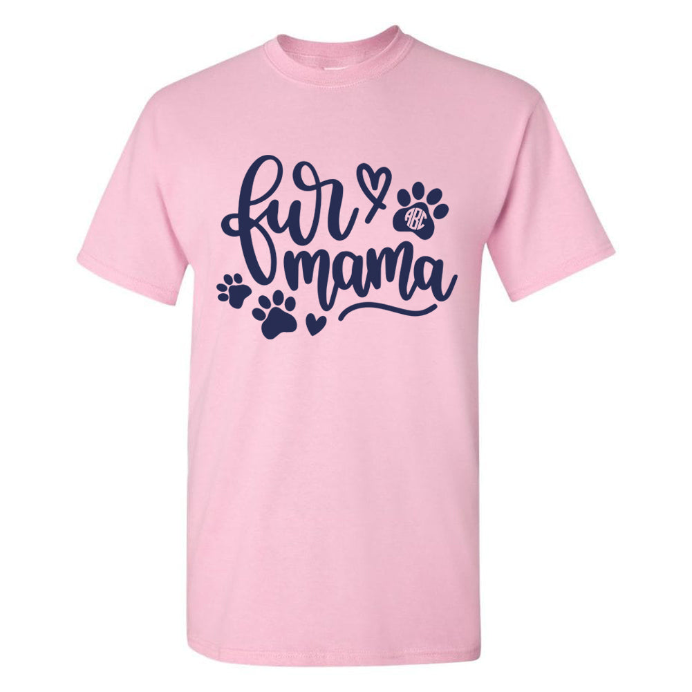 Monogrammed Fur Mama Pet T-Shirt