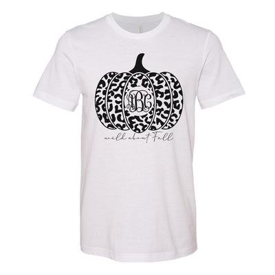 Monogrammed Leopard Wild About Fall Tee