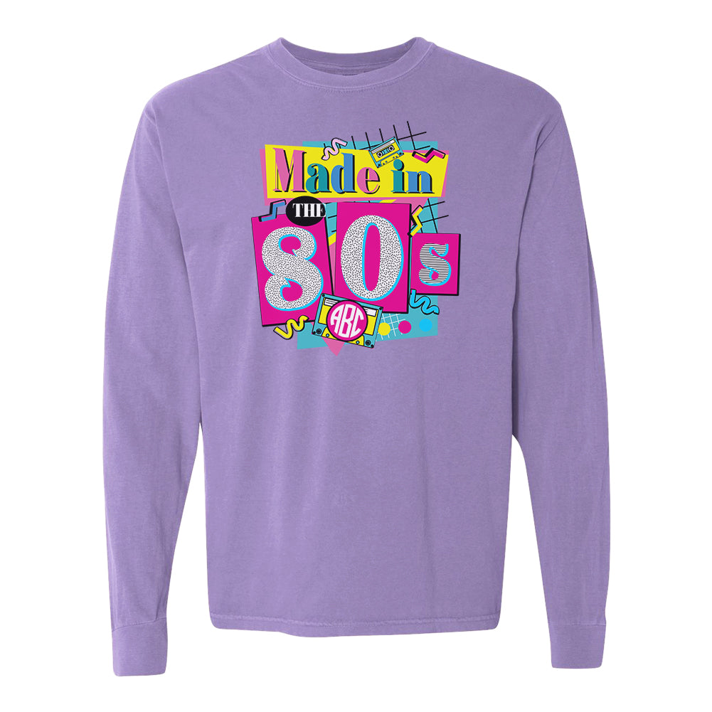 Monogrammed 'Made in the 80's' Long Sleeve T-Shirt