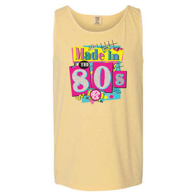 Monogrammed 'Made in The 80's' Comfort Colors Tank Top