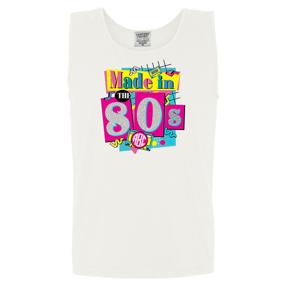 Monogrammed 'Made in The 80's' Comfort Colors Tank Top
