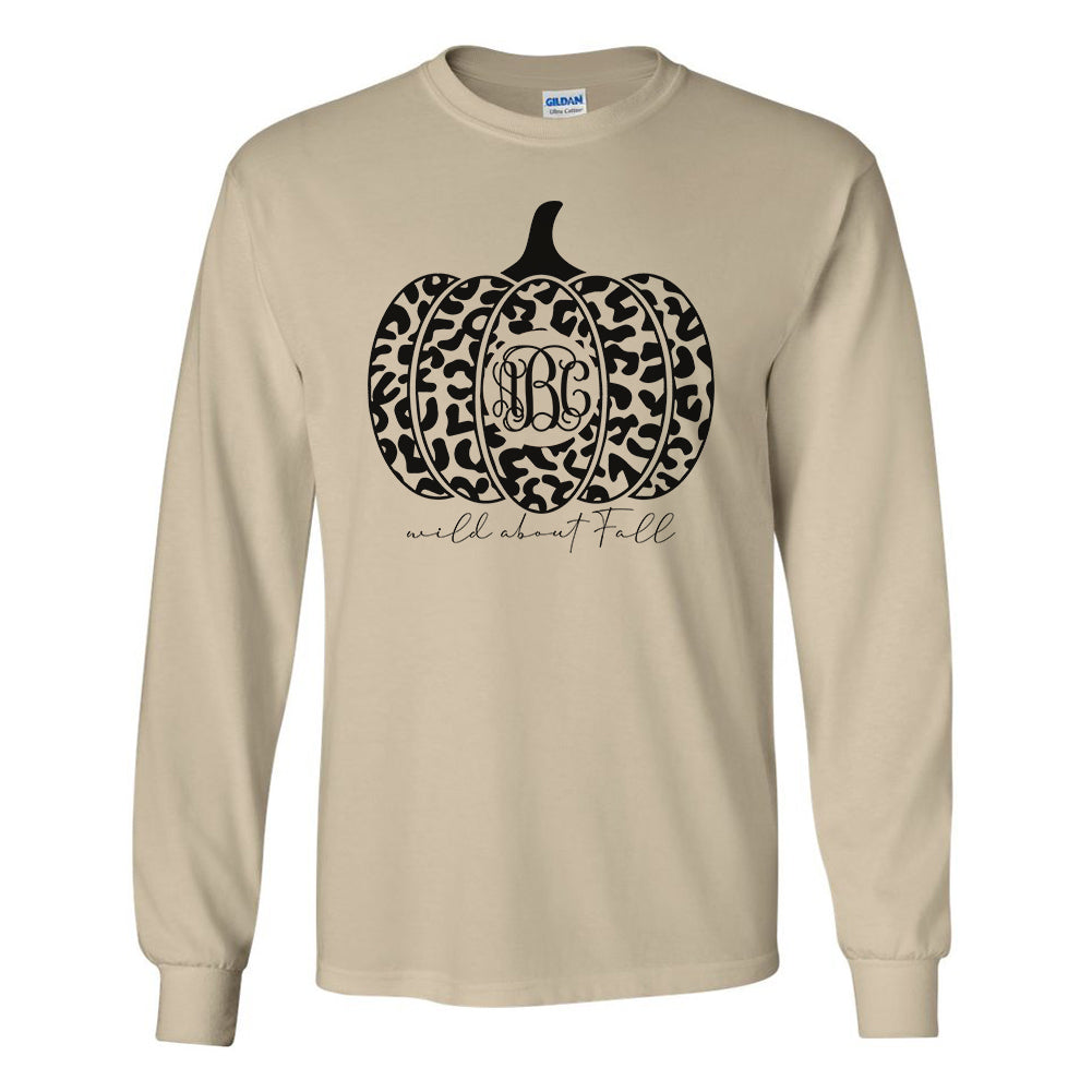 Monogrammed Leopard Wild About Fall Shirt