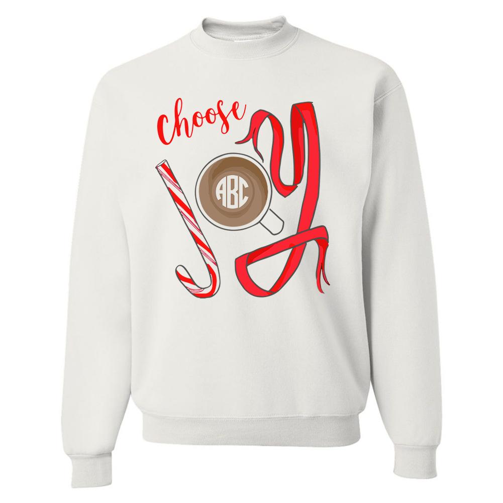 Monogrammed Christmas Joy Sweatshirt
