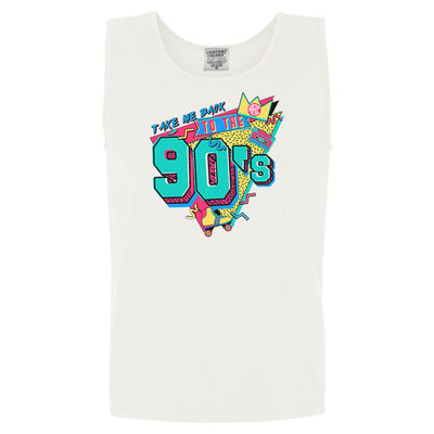 Monogrammed 'Take Me Back To The 90's' Comfort Colors Tank Top