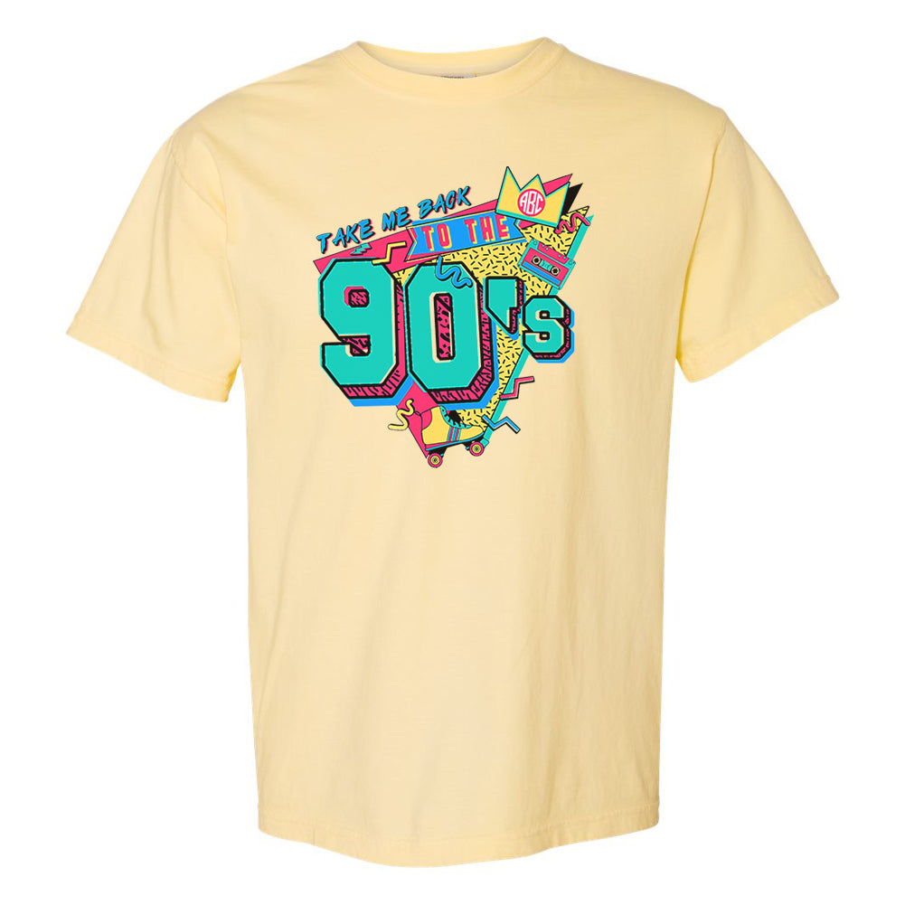 Monogrammed 'Take Me Back to the 90's' Tee