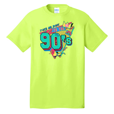 Monogrammed 'Take me Back to the 90's' Neon T-Shirt