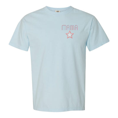 Monogrammed Mama Embroidery Star Retro T-Shirt