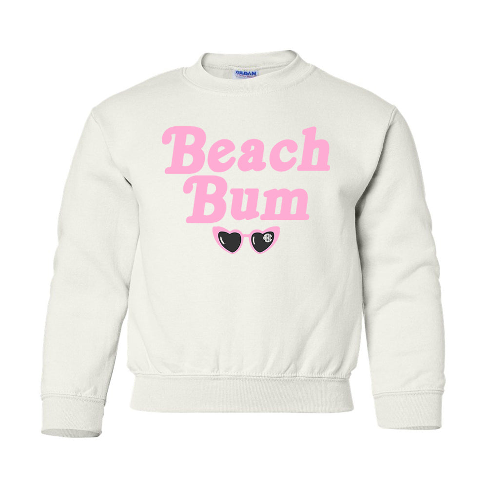 Kids Monogrammed 'Beach Bum' Crewneck Sweatshirt