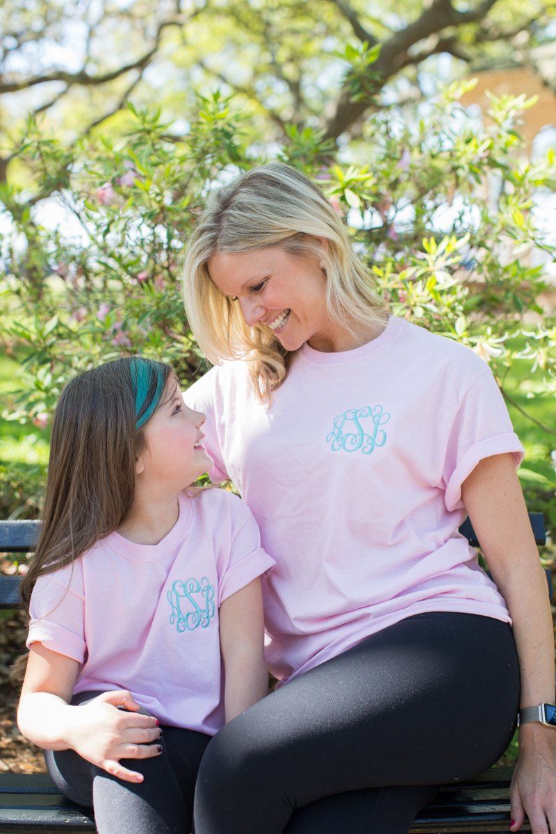 Monogrammed Mommy & Me Package T-Shirts