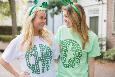 Monogrammed Shamrock St. Patrick's Day T-Shirts