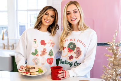 MONOGRAM sweatshirt for baking cookie season. Christmas! Brittany Palmer