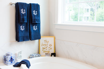 Monogrammed 8pc Bath Towel Set