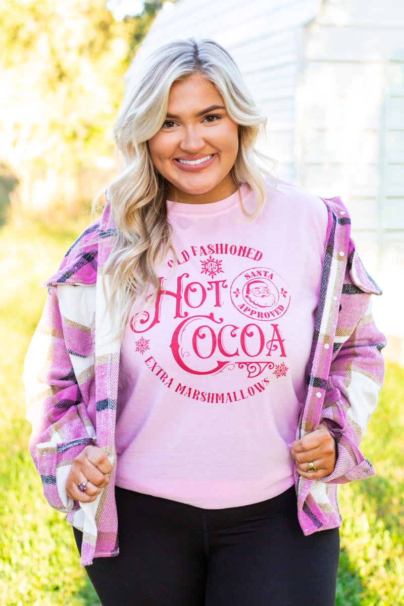 Monogrammed 'Old Fashioned Hot Cocoa' Long Sleeve T-Shirt