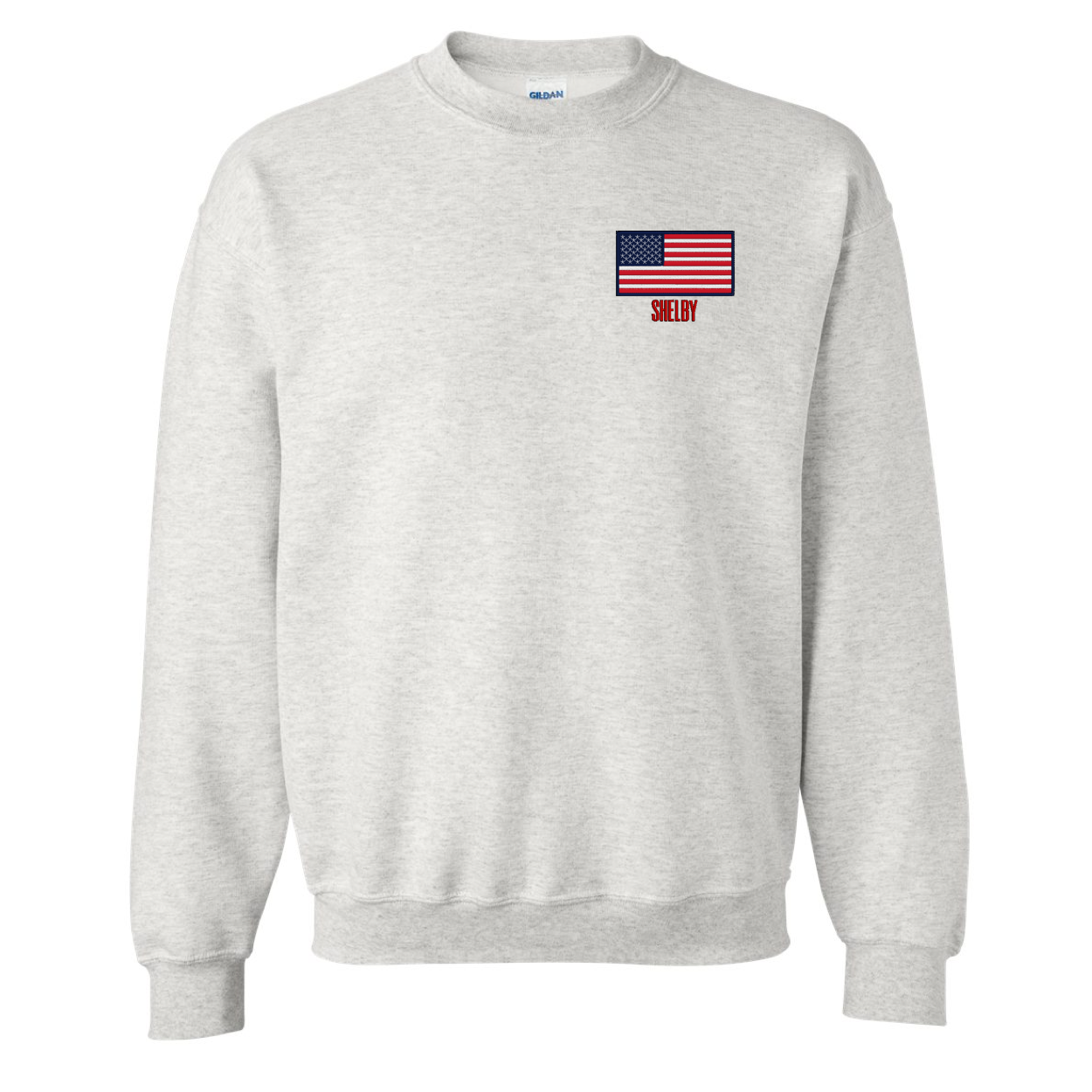 Make it Yours™ 'American Flag' Crewneck Sweatshirt