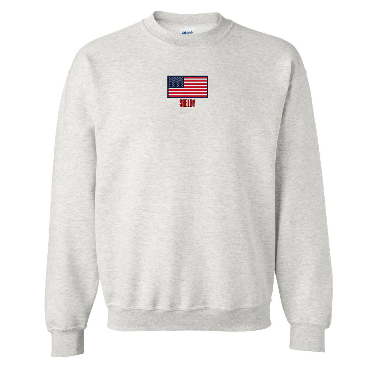 Make it Yours™ 'American Flag' Crewneck Sweatshirt