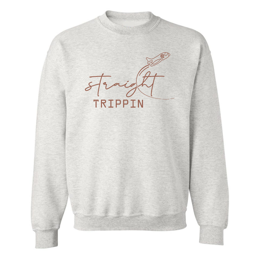 Monogrammed 'Straight Trippin' Crewneck Sweatshirt