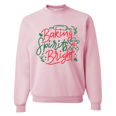 Monogrammed 'Baking Spirits Bright' Crewneck Sweatshirt