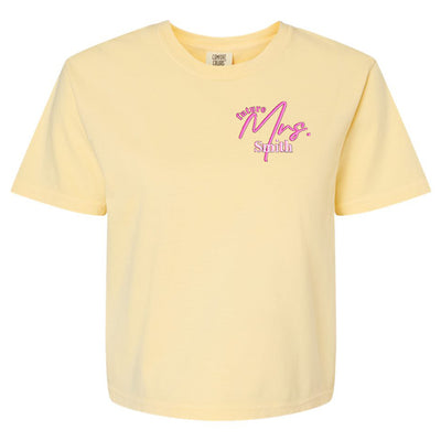 Make It Yours™ 'Mrs./Future Mrs.' Comfort Colors Boxy T-Shirt