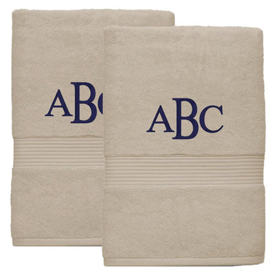 Monogrammed Bath Towel Set