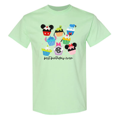 Monogrammed 'Disney Birthday' Basic T-Shirt