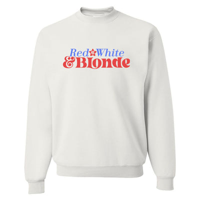 Monogrammed 'Red, White & Blonde' Crewneck Sweatshirt