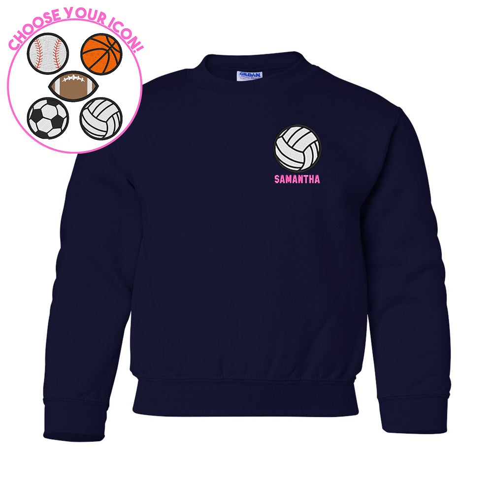 Kids Make It Yours™ Sports Icon Crewneck Sweatshirt