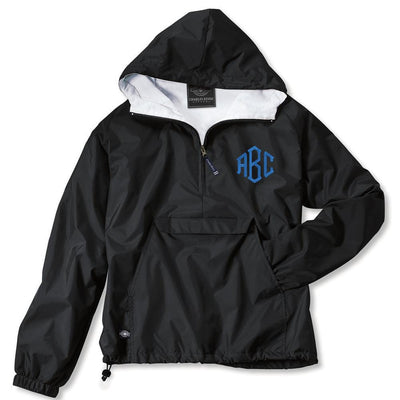 Monogrammed Pullover Rain Jacket