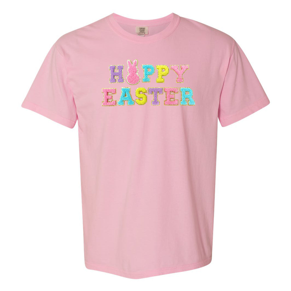 Happy Easter Letter Patch T-Shirt