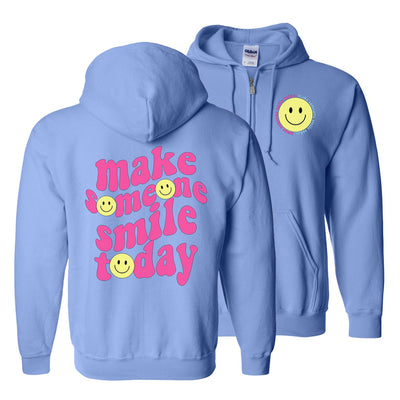 'Make Someone Smile Today' Front & Back Full Zip