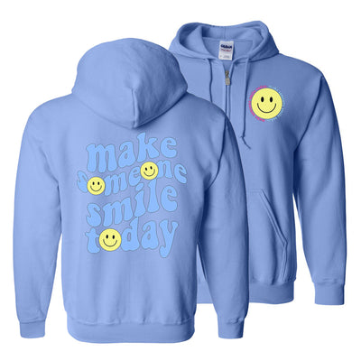 'Make Someone Smile Today' Front & Back Full Zip