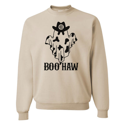 Monogrammed 'Boo-Haw' Crewneck Sweatshirt