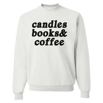 Make It Yours™ '...Books & Coffee' Crewneck Sweatshirt