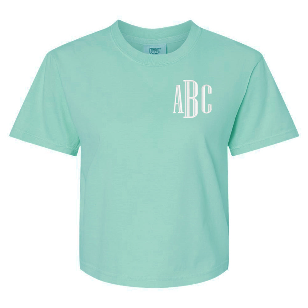 Monogrammed Comfort Colors Boxy T-Shirt