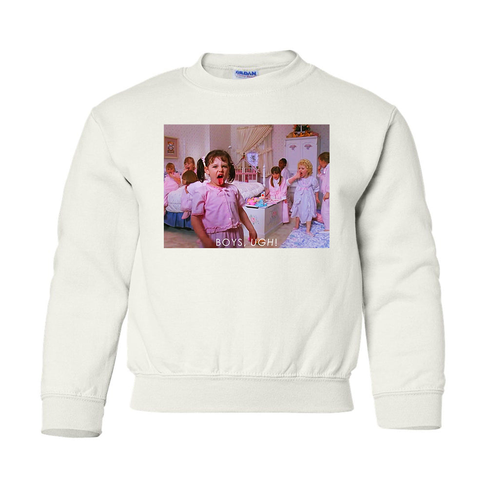 Kids 'Boys, Ugh!' Crewneck Sweatshirt