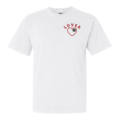 Monogrammed 'Lover' Comfort Colors T-Shirt