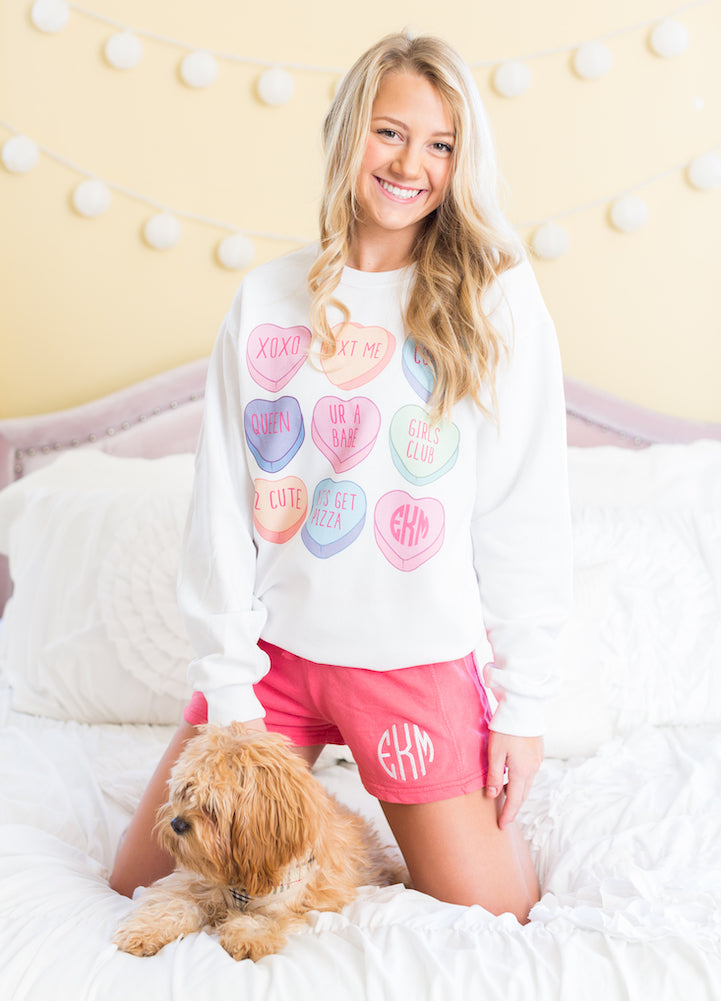 Cute Monograms & Puppies Sweatshirt