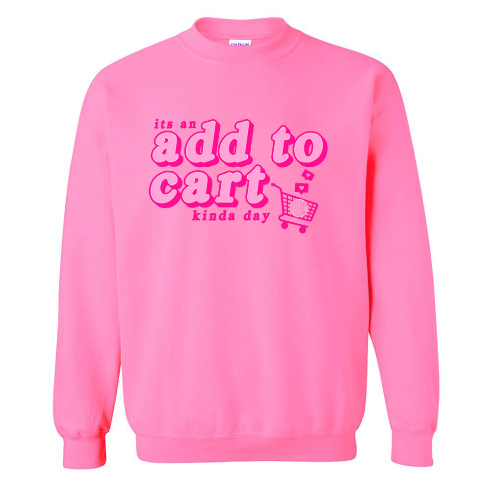 Monogrammed 'Add To Cart' Crewneck Sweatshirt