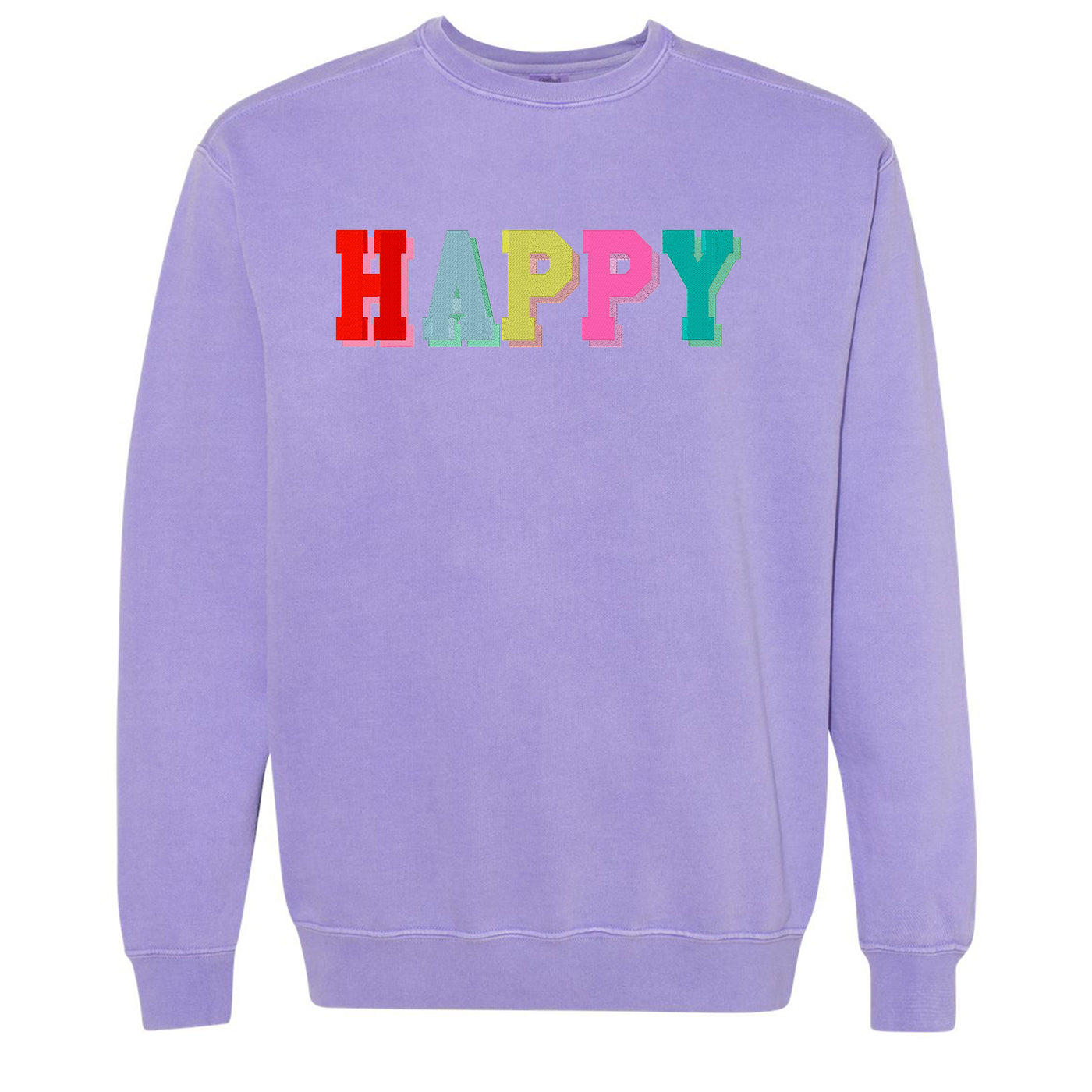 'Happy' Comfort Colors Sweatshirt