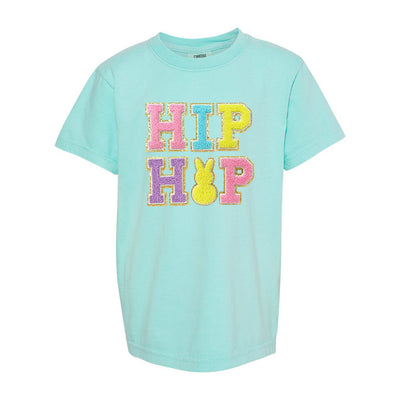 Kids Hip Hop Letter Patch Comfort Colors T-Shirt