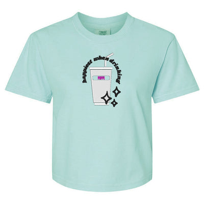 Make It Yours™ 'Happiest When Drinking...' Comfort Colors Boxy T-Shirt