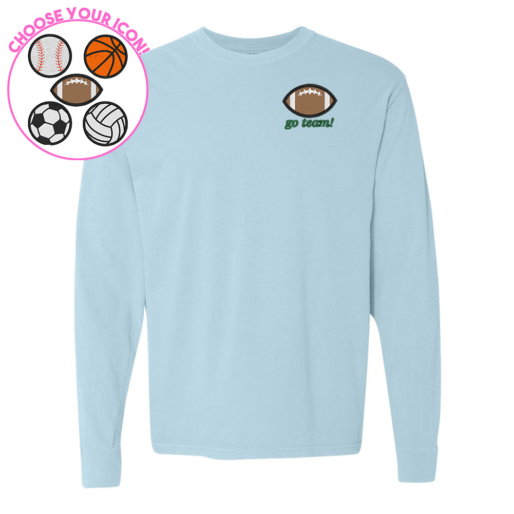 Make It Yours™ Sports Icon Comfort Colors Long Sleeve T-Shirt