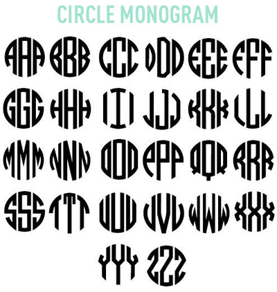 Monogram Options