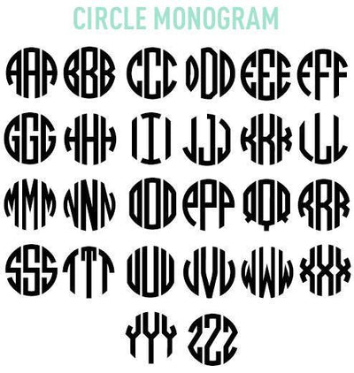 Circle Style Monogram