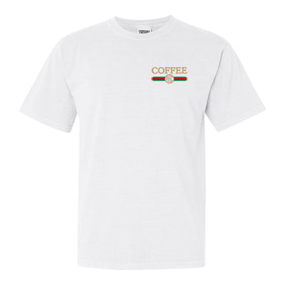 Monogrammed Coffee Designer Dupe T-Shirt