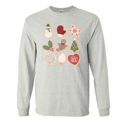 Monogrammed Christmas Cookies Shirt Holidays