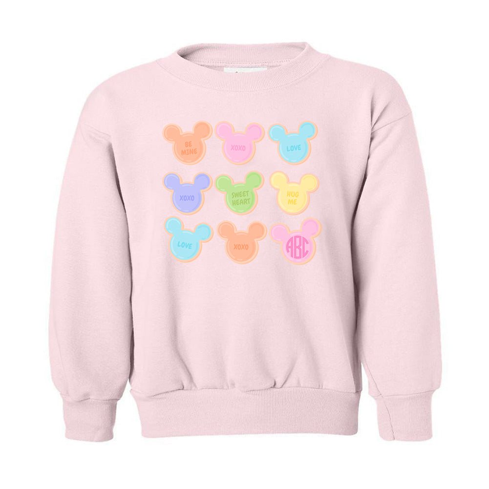 Kids Monogrammed 'Mickey Valentine's Cookies' Crewneck Sweatshirt